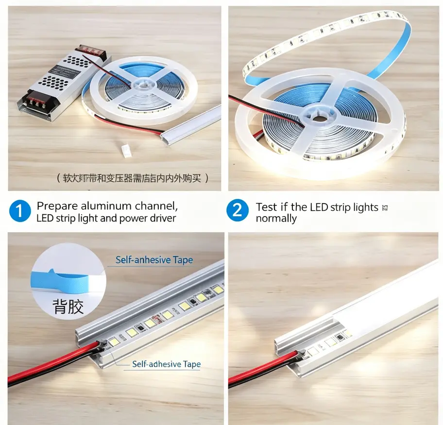 installation guide for led aluminum channels