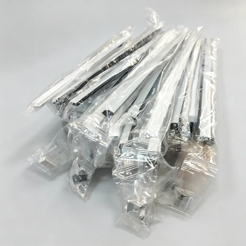 package in transparent pe plastic bag